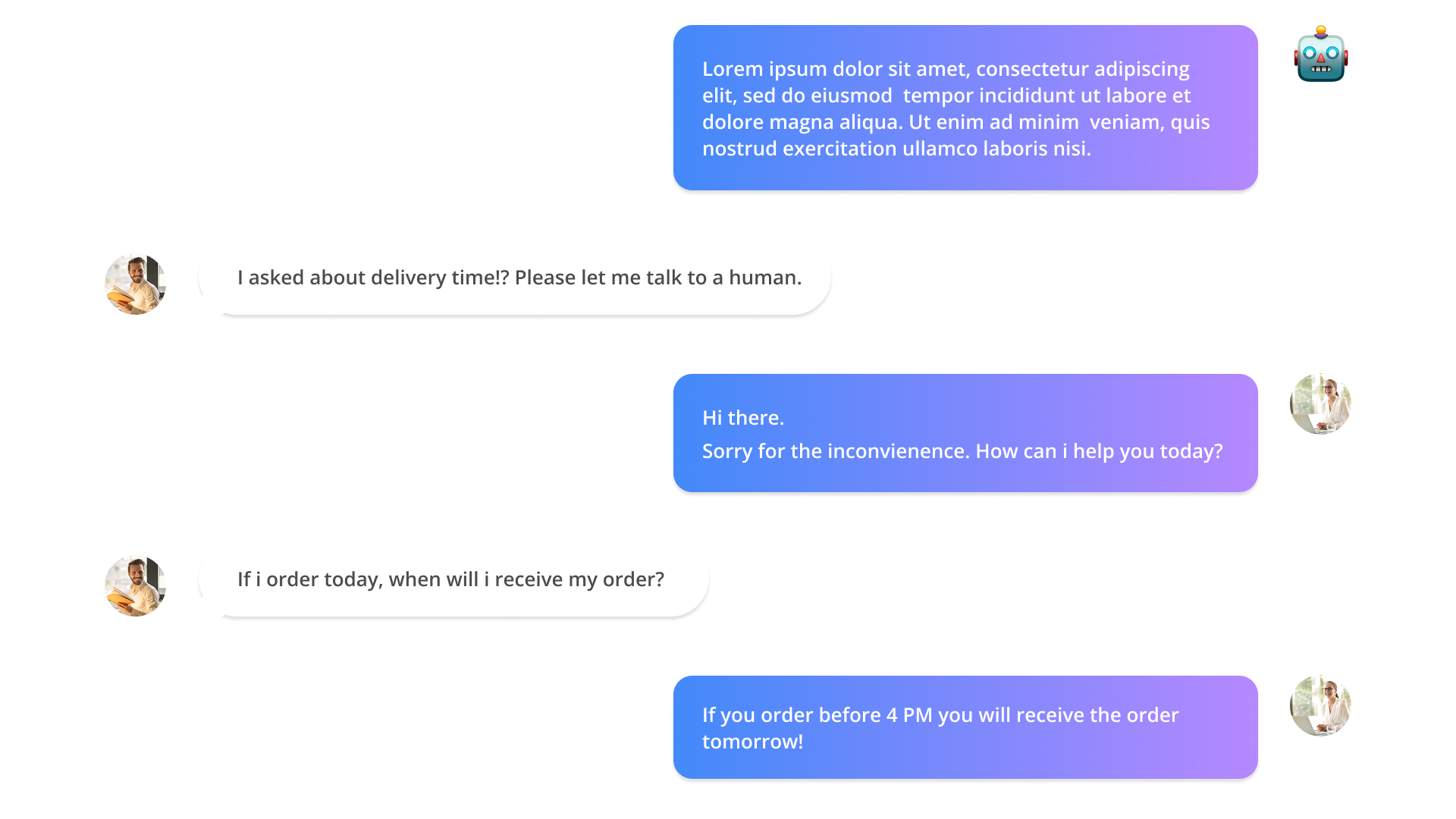 AI Chatbot - Focus on the customer