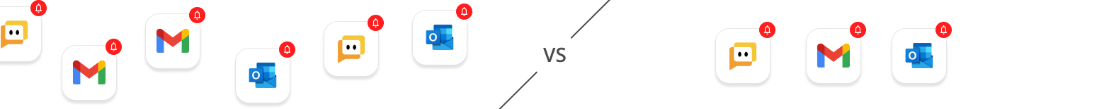 Smart views - Separate live chat from e-mails